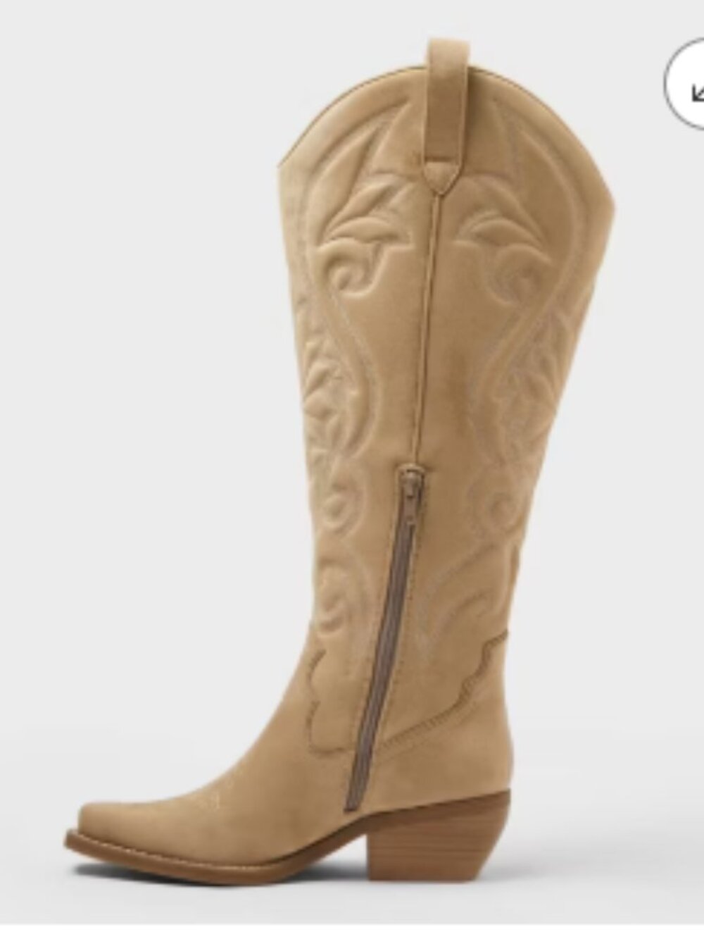 Wild Fable - Kenzi Tall Western Boot - TAN - Picture 2 of 3